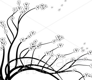 300x261 Clipart Cherry Branch Flower Clipart