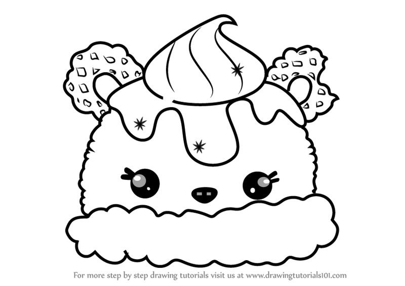 800x566 Learn How To Draw Cherry Scoop From Num Noms (Num Noms) Step By