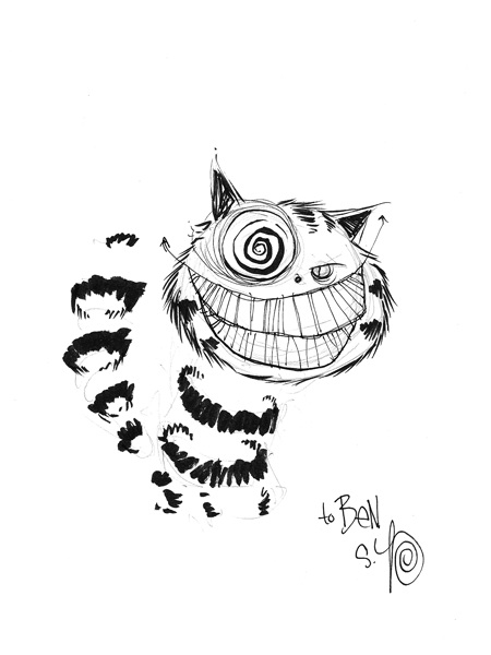 Cheshire Cat Drawing at GetDrawings | Free download