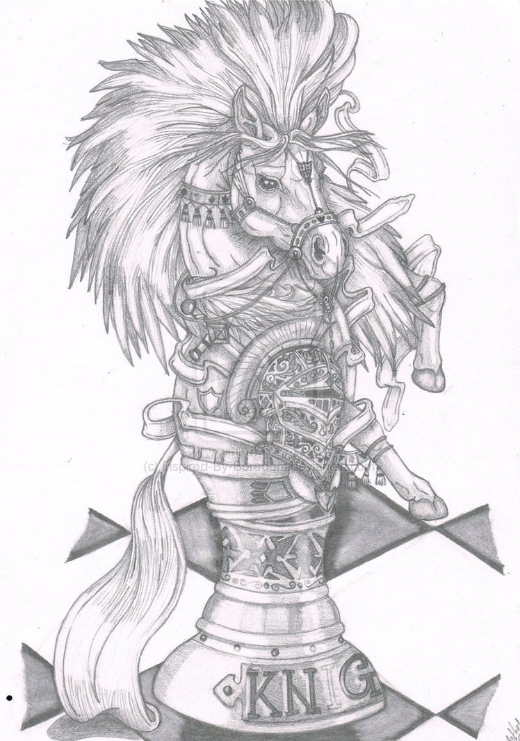 748x1067 Beautiful Knight Chess Piece ) (Drawing This For My Best Friend