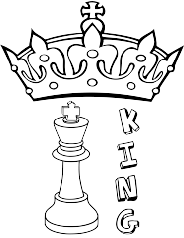 371x480 King Chess Piece Coloring Page Free Printable Coloring Pages