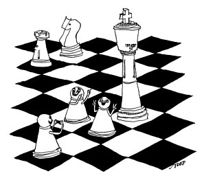 300x262 Chess Drawings Fine Art America