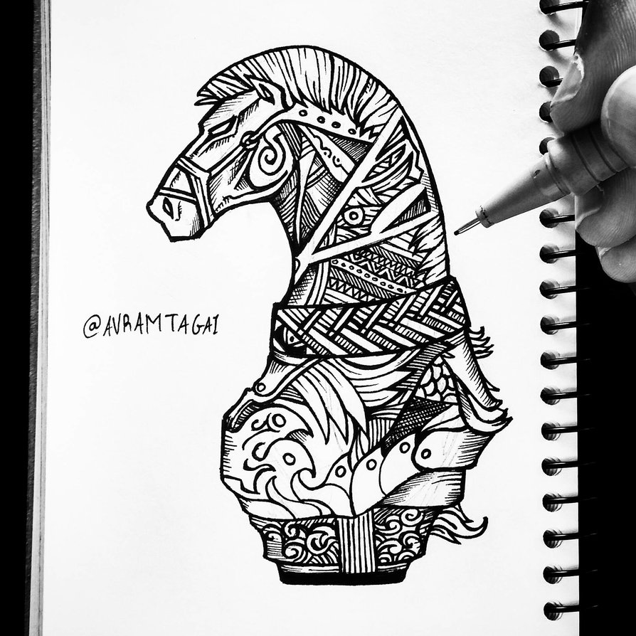 894x894 Chess Knight By Avramtg10