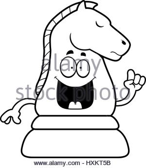 300x343 A Cartoon Illustration Of The Black Knight Talking Stock Vector