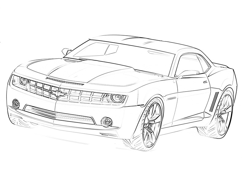 Chevrolet Camaro Drawing at GetDrawings | Free download