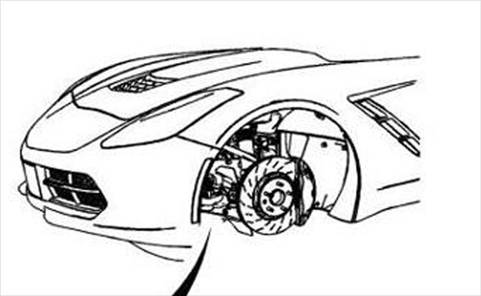 968x596 2014 Chevrolet Corvette Front Sketch Photo