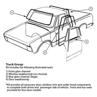 330x330 1969 Chevy Ck Pickup Door Window Seals