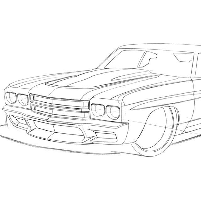 Chevy Camaro Drawing