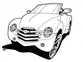 280x210 Camaro Coloring Page. Trendy Cadillac Special Coloring Page