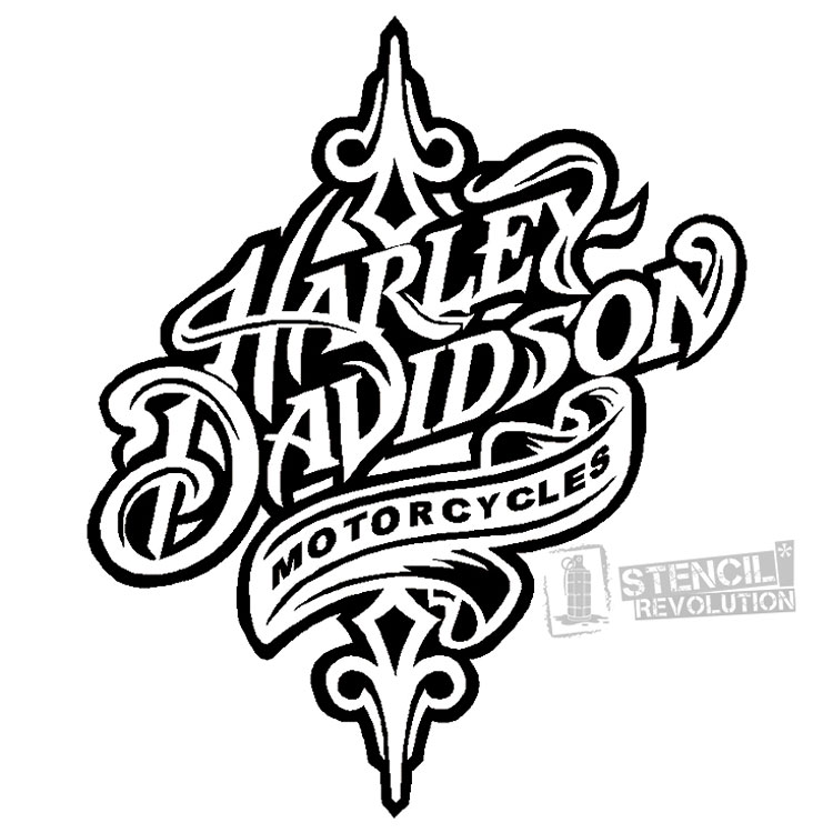 750x750 Harley Davidson Stencil Stencils Printable