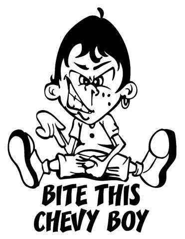 371x480 Bite This Chevy Boy Decal Sticker