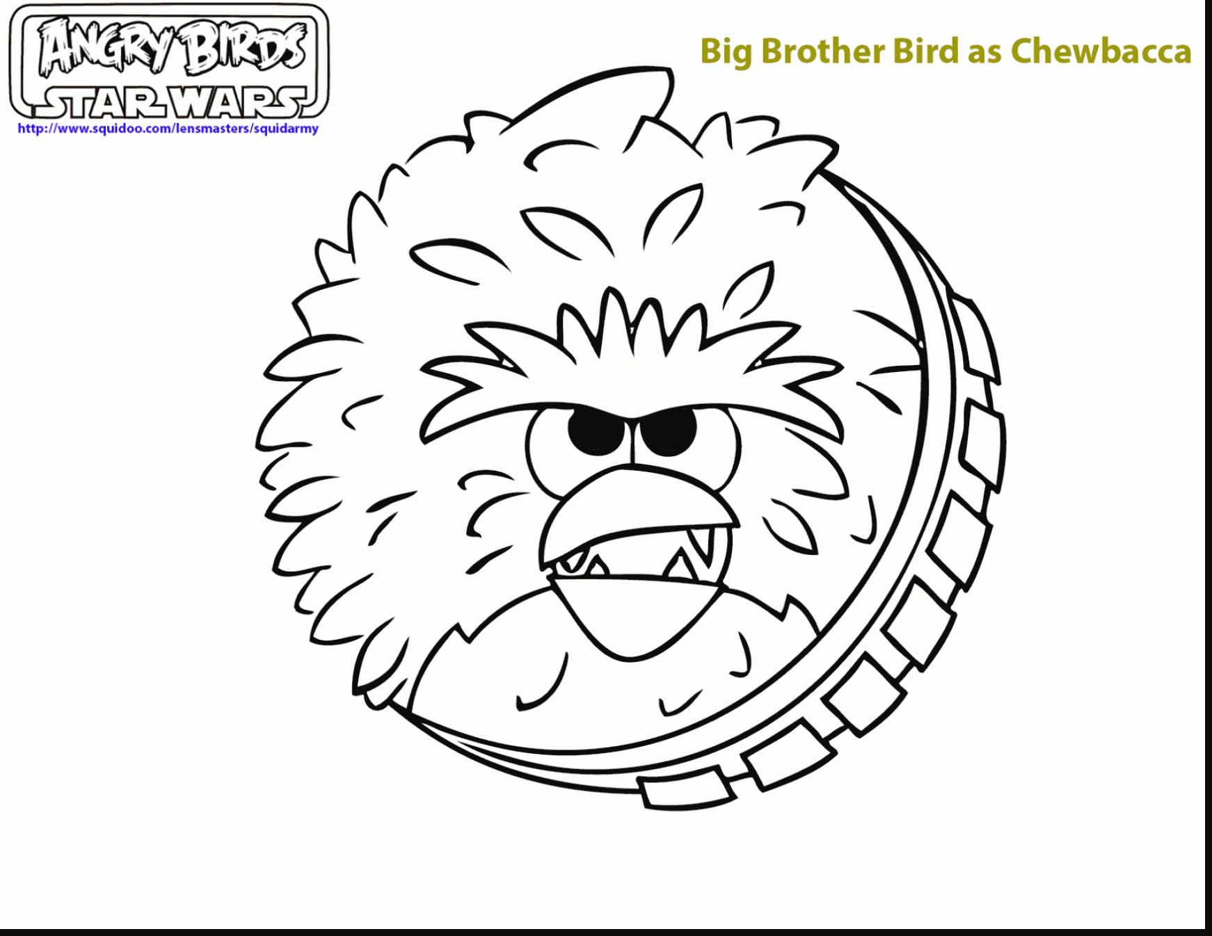 1742x1346 Marvelous Angry Birds Star Wars Coloring With Chewbacca Coloring