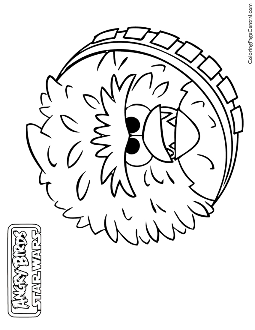 850x1100 Angry Birds Star Wars Chewbacca 01 Coloring Page Coloring Page