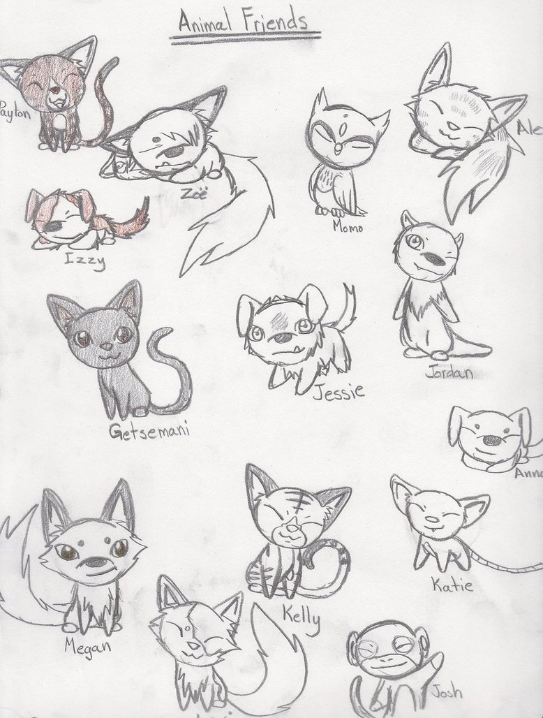 Chibi Animals Drawing at GetDrawings | Free download