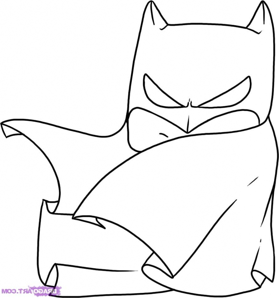 957x1024 Easy Drawing Of Batman How To Draw Chibi Batman Step Step Chibis