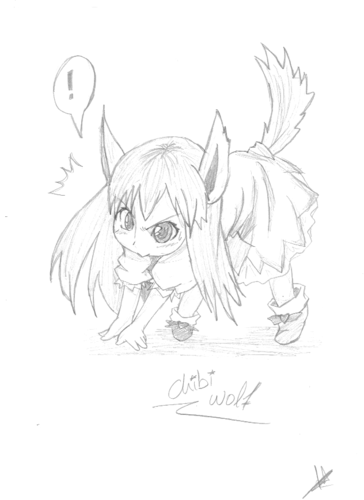 364x500 Anime Drawing Images Chibi Wolf Hd Wallpaper And Background Photos