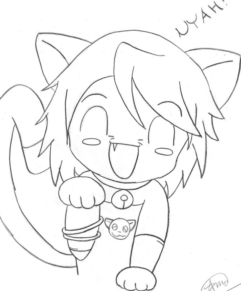 814x980 Cat Girl Chibi By Icefire9646