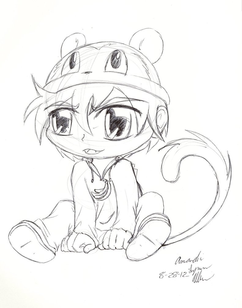 791x1009 Chibi Monkey Boy By Twins6292