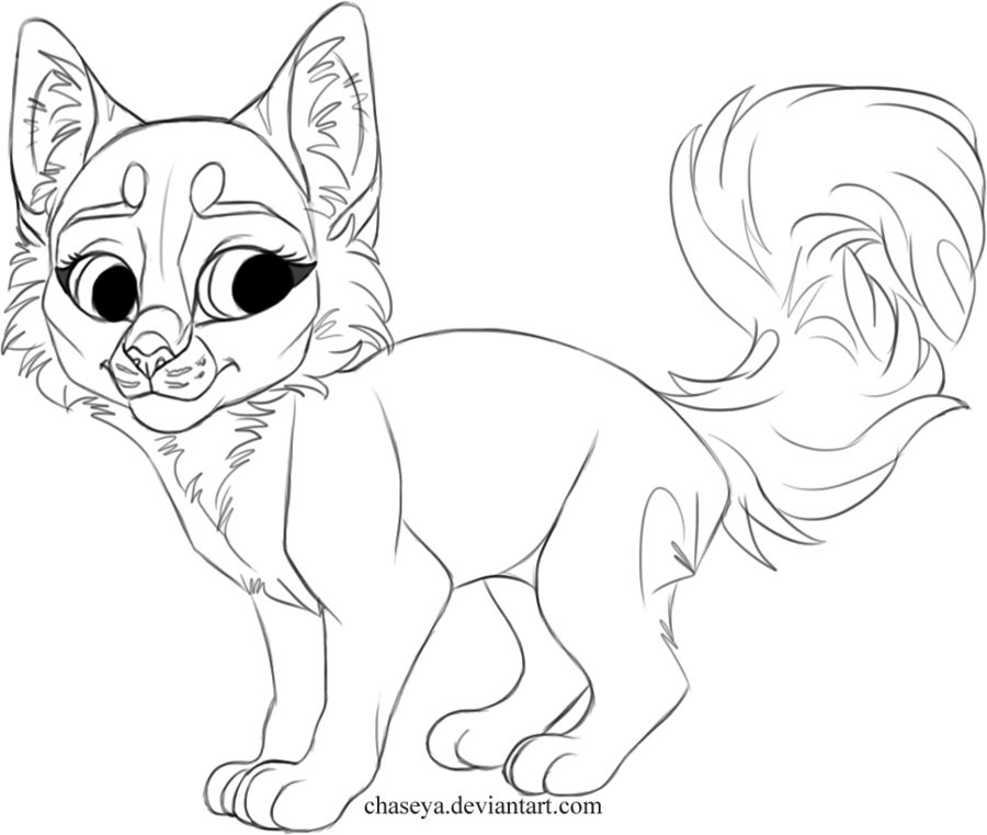 900x761 Free Chibi Cat Lineart By Chaseya