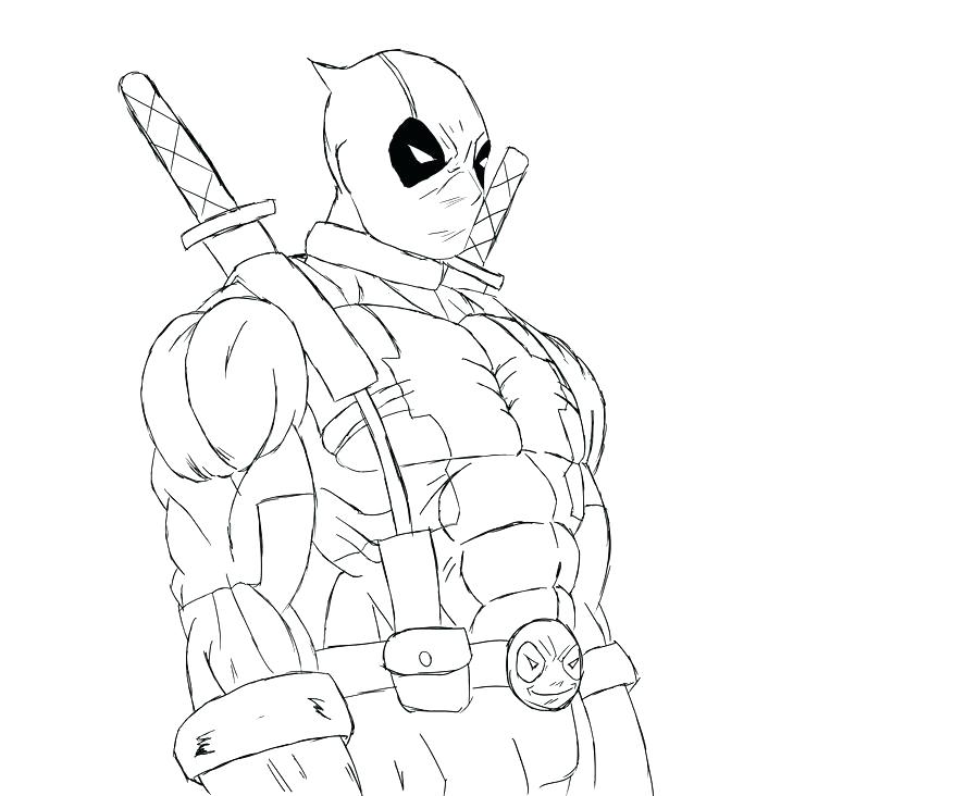 900x732 Top Deadpool Coloring Pages Print Pictures Chibi Dead