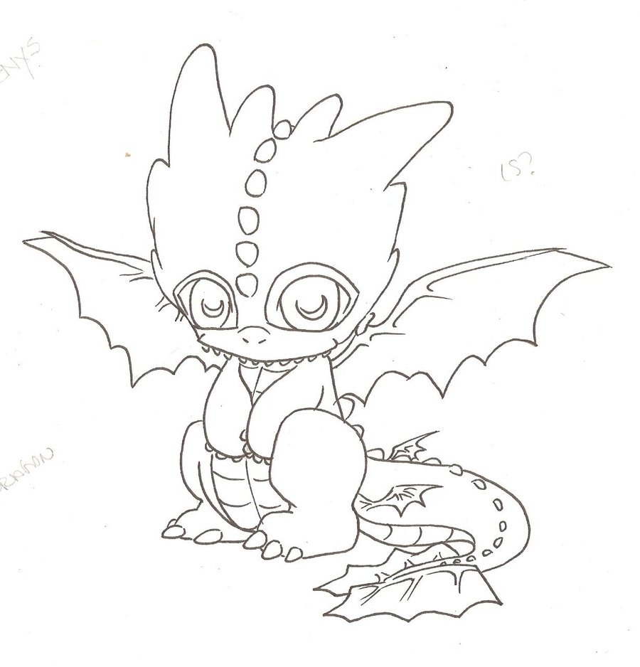 900x938 Chibi Dragon By Frenchielover4ever