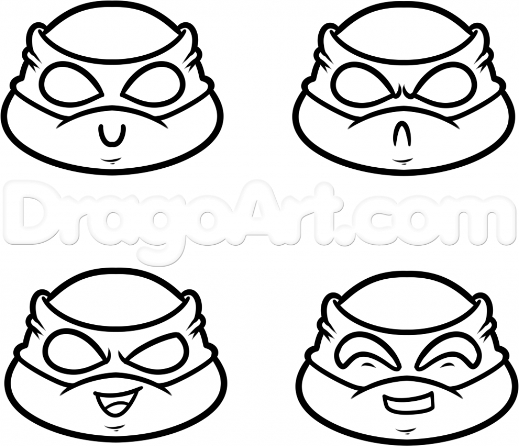 1024x880 Drawing A Ninja Turtle How To Draw Chibi Teenage Mutant Ninja