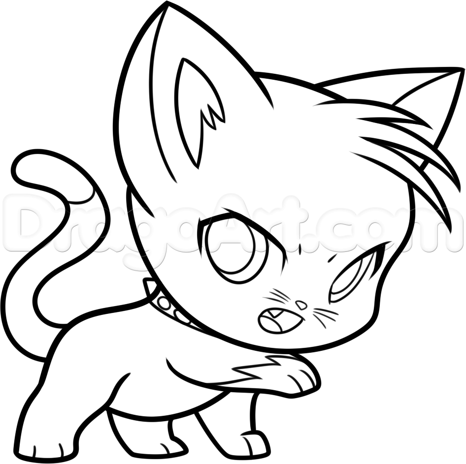 946x943 Drawing How To Draw Anime Chibi Cats Also How To Draw A Chibi