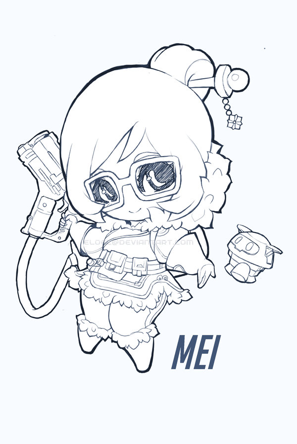 600x896 Mei Chibi Sketch By Eloel