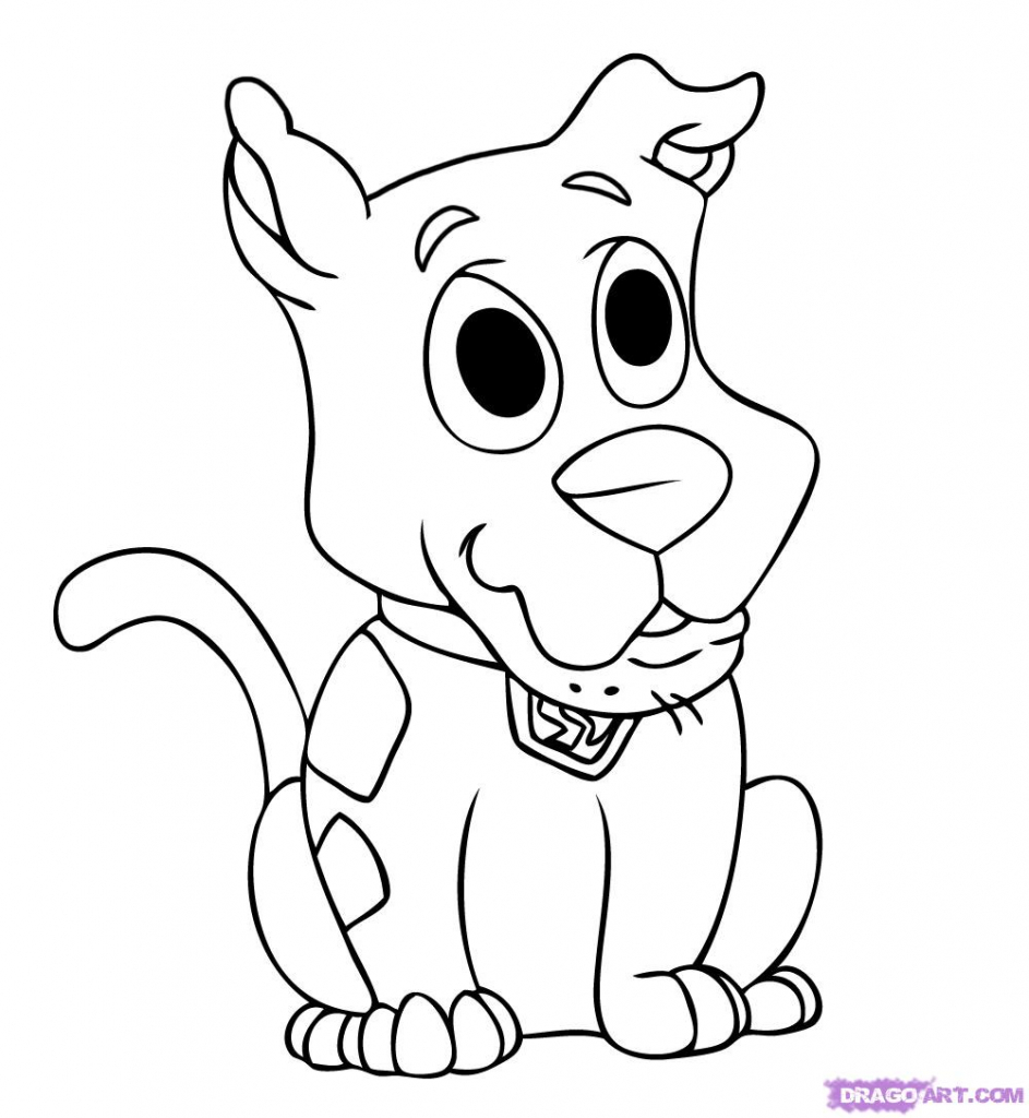 943x1024 Scooby Doo Drawing How To Draw Chibi Scoo Doo Step Step Chibis