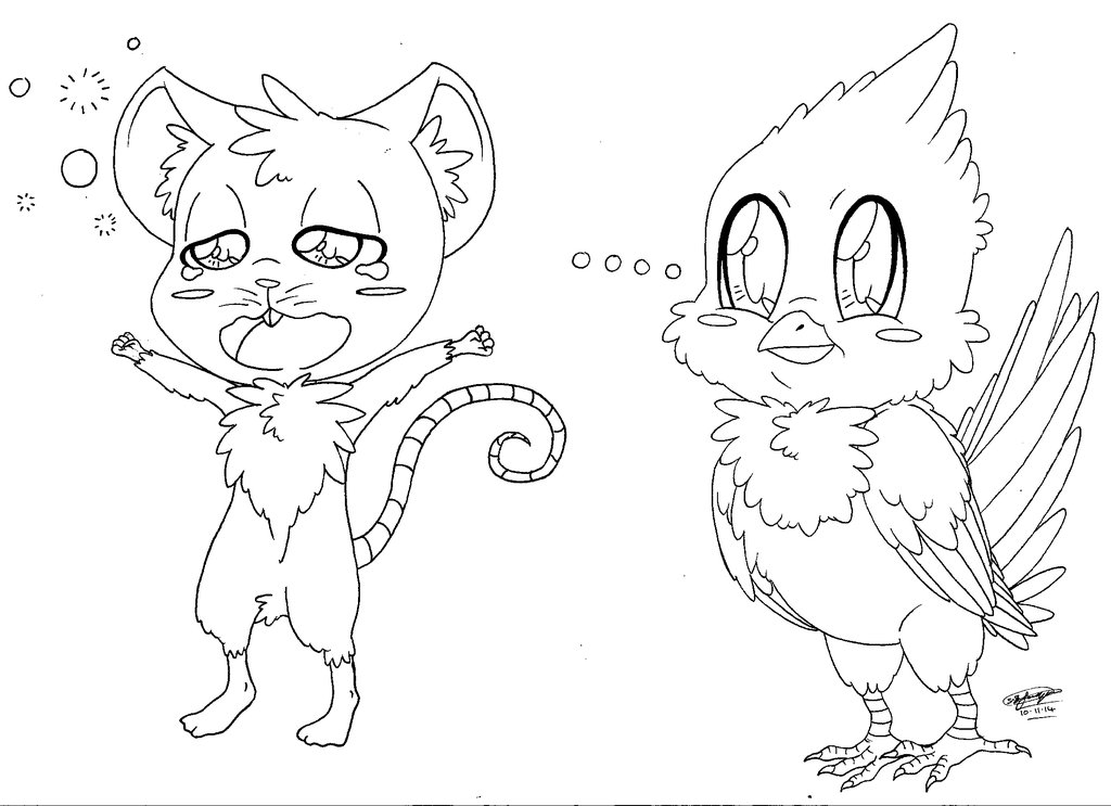 1024x743 Chibi Bird And Sleepy Mouse! (2014.) 3 By Shannonxnaruto