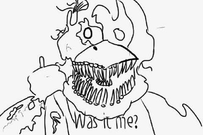 400x266 Nightmare Chica Sketch By Pikachuthethird