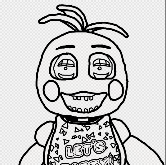 535x533 Toy Chica Coloring Page! By Scarletgamerartist