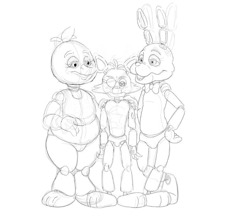 815x743 Foxy Chica Bonnie Five Nights