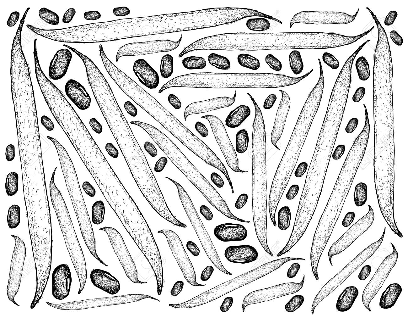 1300x1011 Vegetable, Illustration Background Pattern Of Hand Drawn Sketch