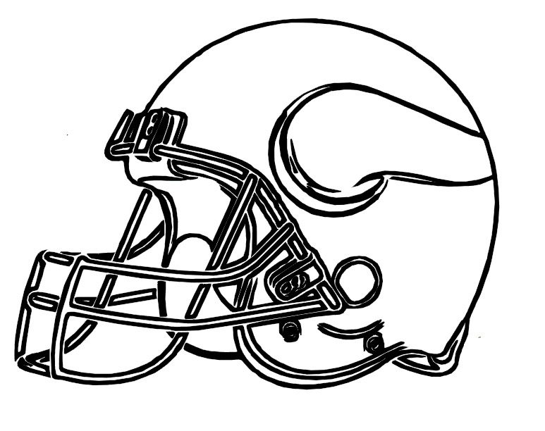 773x612 Football Helmet Vikings Minnesota Coloring Pages Kinder Social