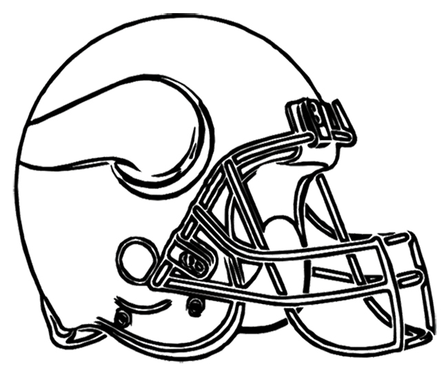 650x544 Minnesota Vikings Football Helmet Coloring Page