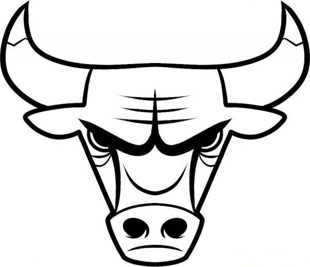 1024x882 Basketball Coloring Pages Chicago Bulls Logo