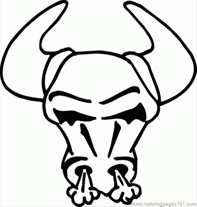 680x714 Chicago Bulls Coloring Pages Coloring Page For Kids