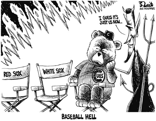 500x386 Cubs Suck Cartoon Baseball Hell