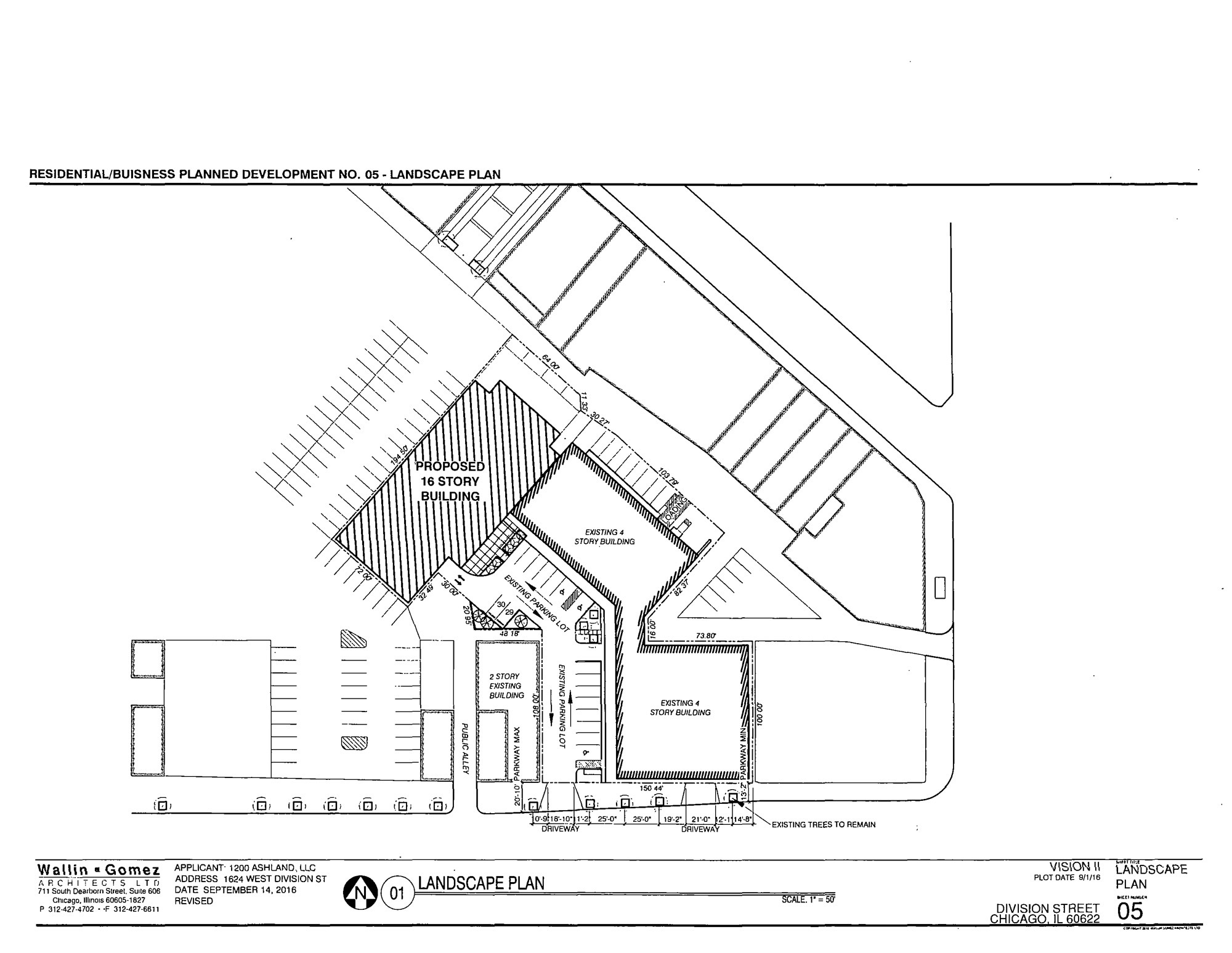 2000x1547 Drawing Of 1624 West Division Chicago Architecture