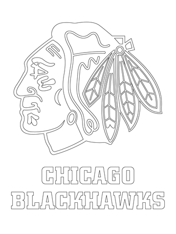 360x480 Chicago Blackhawks Logo Coloring Page Free Printable Coloring Pages