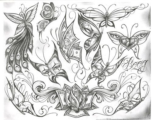 500x394 Chicano Tattoo Designs Tattoovoorbeeld Drawings
