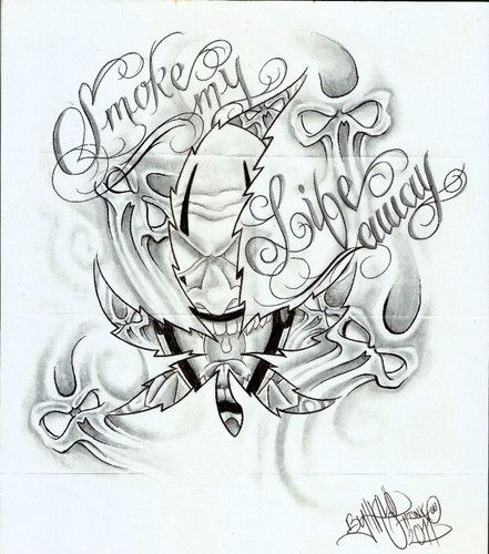 441x500 Money Tattoo Flash Designs