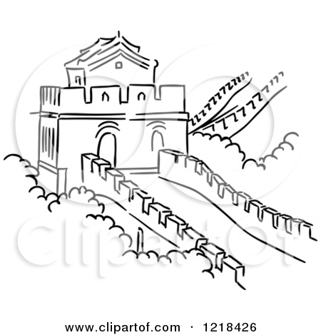 450x470 Great Wall Of China Easy Drawing Sub Plans Easy