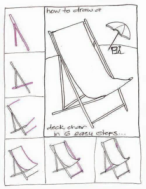 500x645 How To Draw A Deck Chair Real Easy