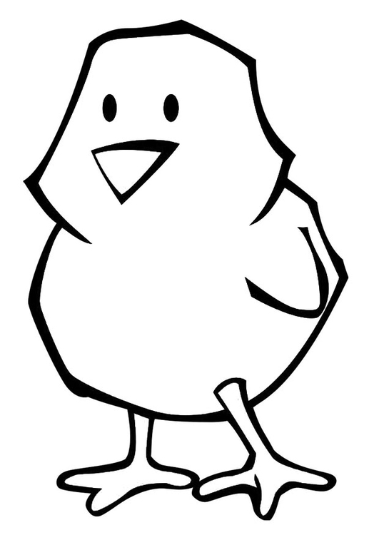 531x750 Coloring Page Easter Chick