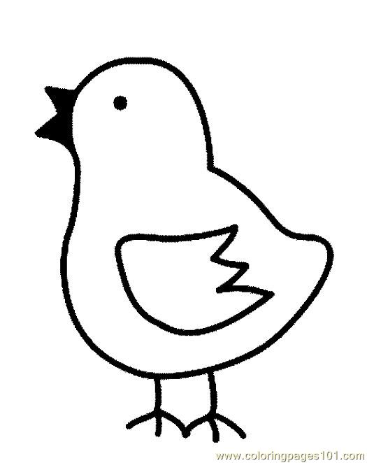 525x662 Easter Chick Making Noise Coloring Page