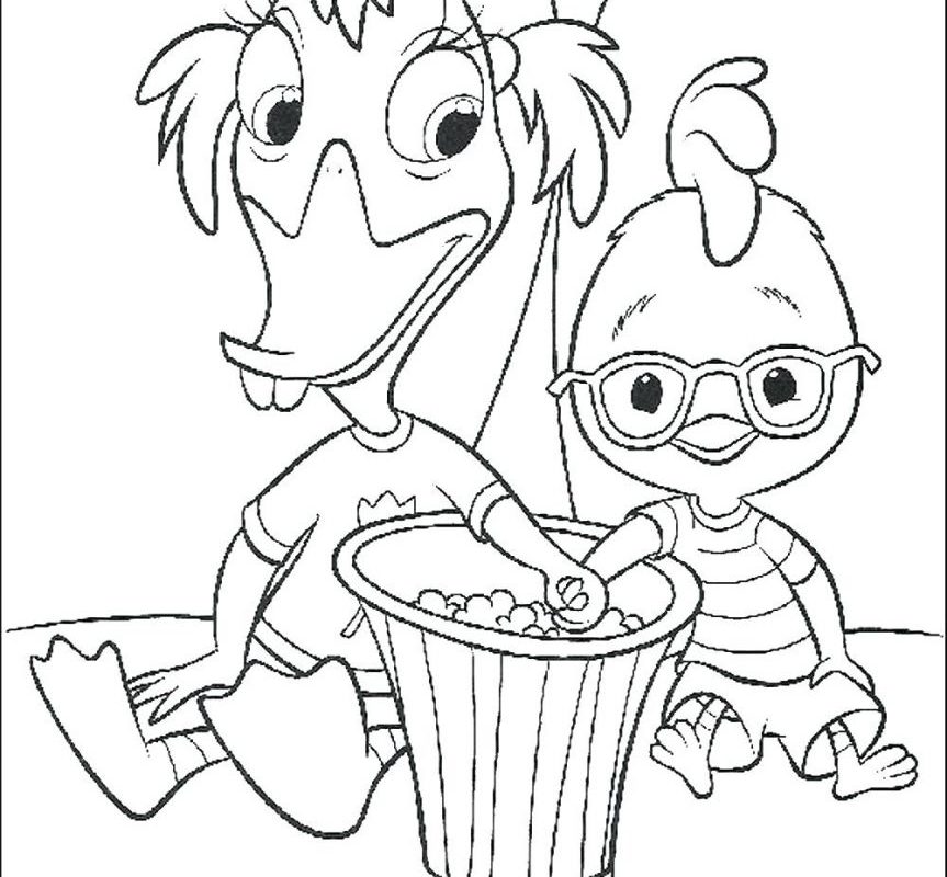 863x800 Little Chick And Hen Farm Animal Coloring Pages Chicken Free