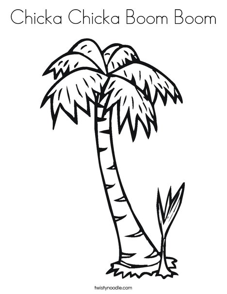 468x605 Chicka Chicka Boom Boom Coloring Page
