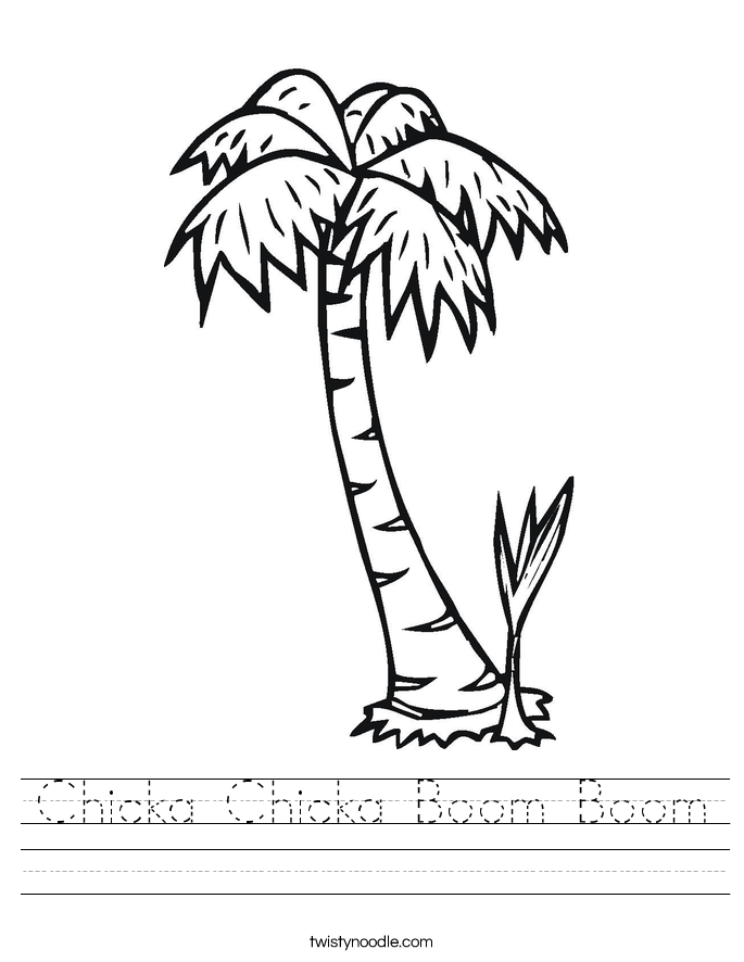 685x886 Chicka Chicka Boom Boom Worksheet